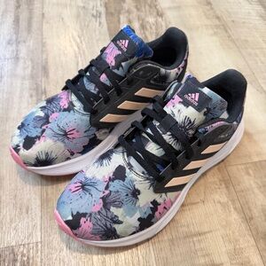 Adidas Galaxy 6 Running Shoes Women's Size 8.5 Floral Cloud foam Low Top Comfort